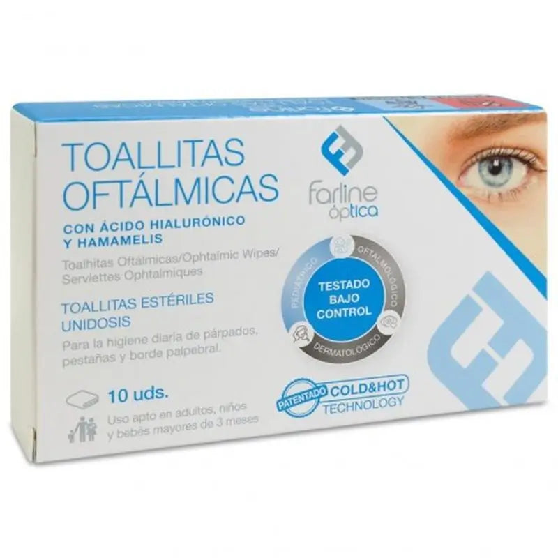 APOSAN Farline Optics Sterile Ophthalmic Wipes , 10 pieces