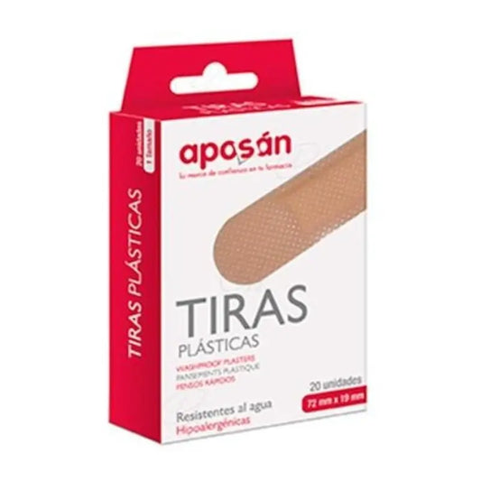 APOSAN Plastic Strips 72X19Mm , 20 units