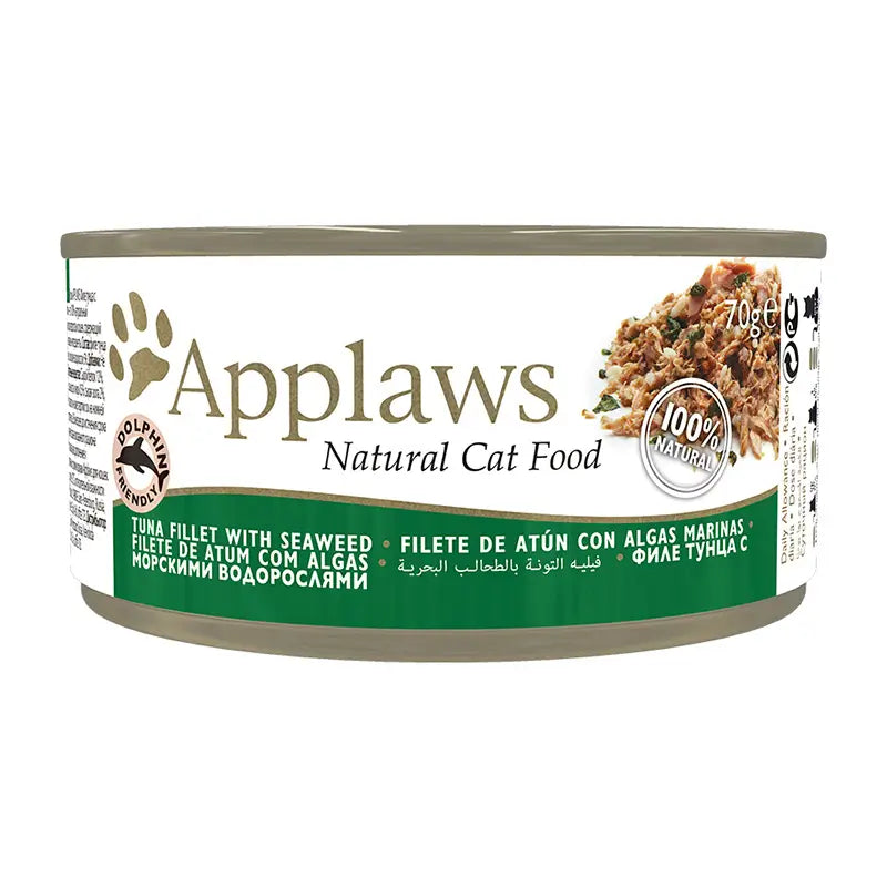 Applaws Cat Canned Tuna With Seaweed 24X70Gr