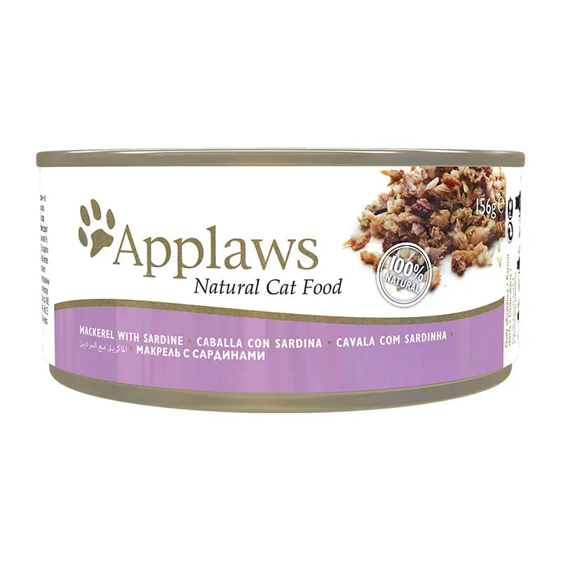 Applaws Cat Canned Mackerel & Sardine 24X156Gr