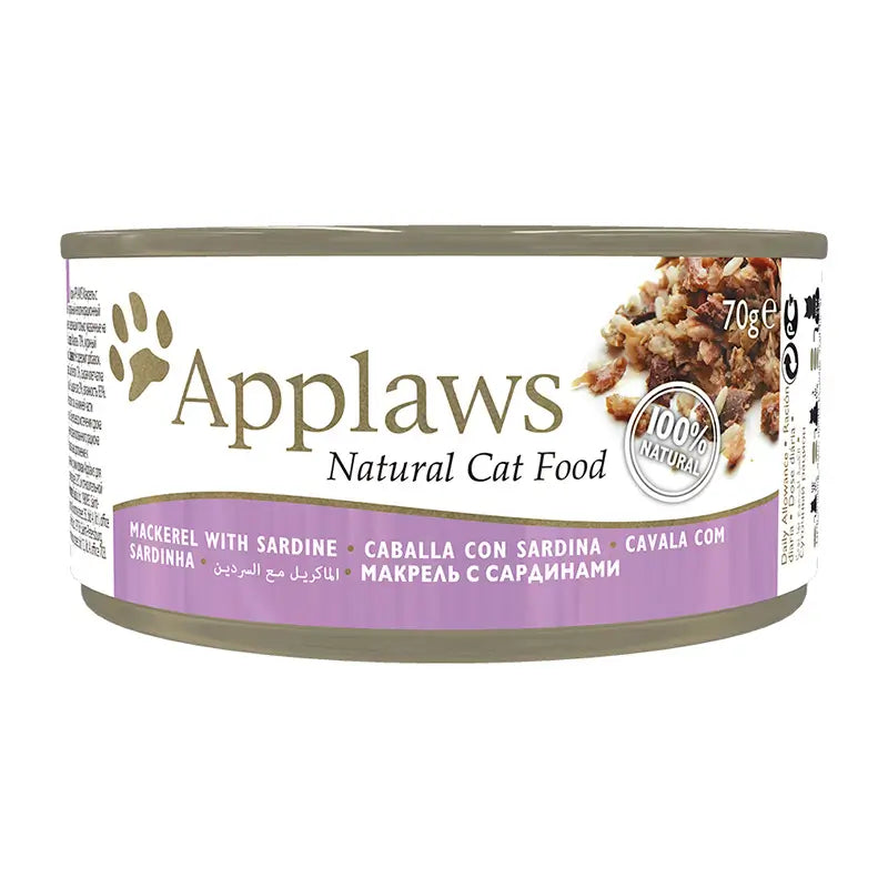 Applaws Cat Canned Mackerel & Sardine 24X70Gr