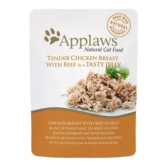 Applaws Cat Chicken & Beef in Jelly 16X70Gr