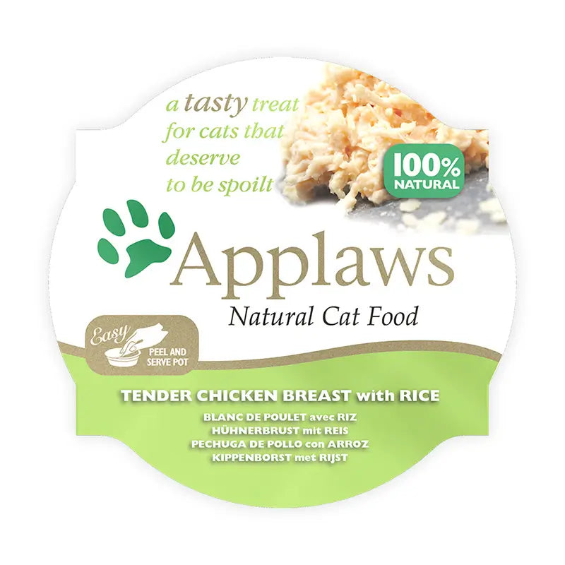 Applaws Cat Chicken Breast & Rice Portion 10X60Gr