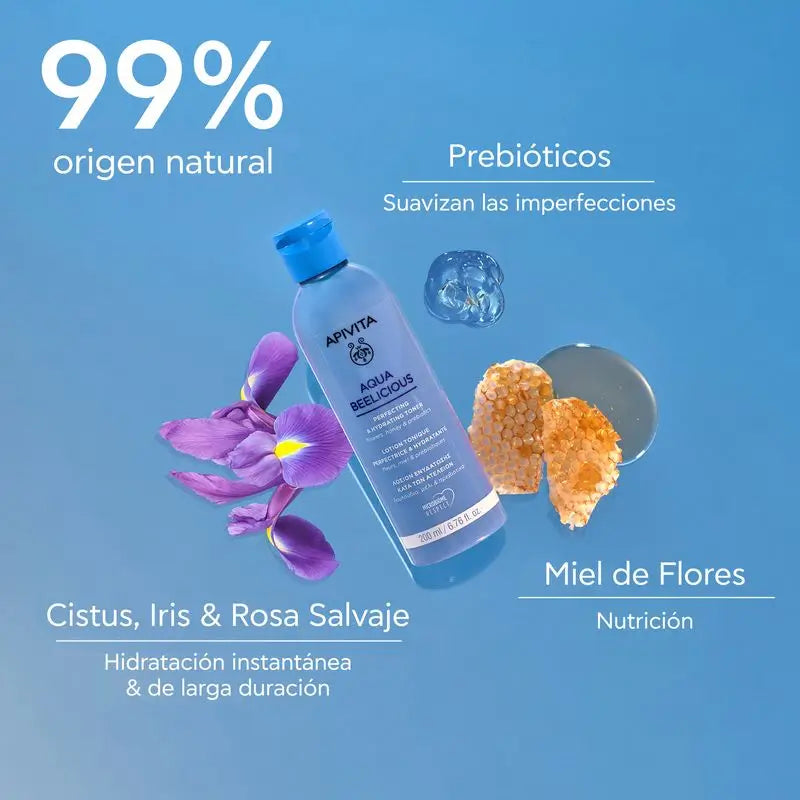 Aqua Beelicious Tonique Perfecteur et Hydratant, 200 Ml