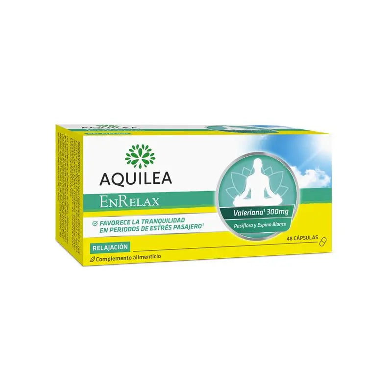 Aquilea Enrelax Valerian + Hawthorn + Passionflower, 48 capsules