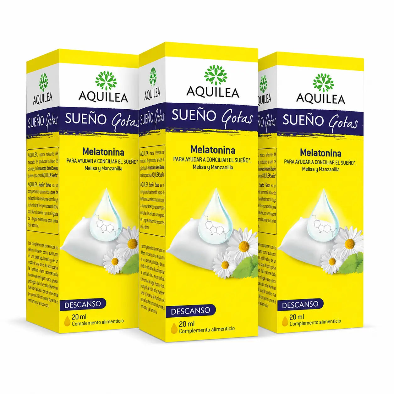Aquilea Sueño Gouttes, 20 ml, lot de 3
