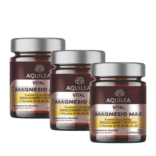 Aquilea Vital Magnésium Plus, 120 gélules, lot de 3