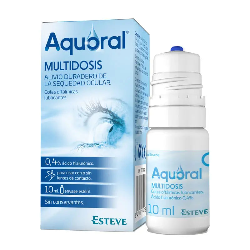 Aquoral Ophthalmic Lubricating Eye Drops, 10 ml