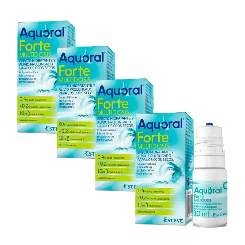 Aquoral Pack Forte Multidose, 4 x 10 Ml