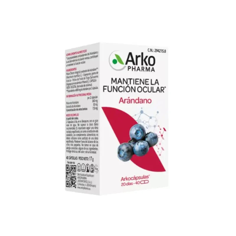 Arkopharma Arkocápsulas Bilberry, 40 capsules
