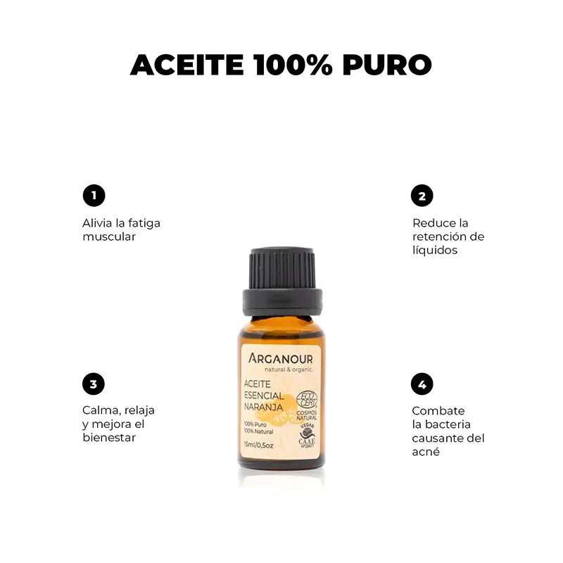 Arganour Huile Essentielle Orange Huile Essentielle, 15 Ml