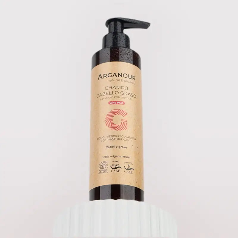 Arganour Shampooing capillaire Cheveux gras Sans sulfate, 200 Ml