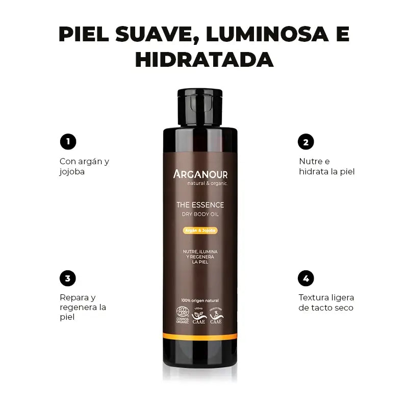 Huile Arganour The Essence Huile Vitaminée pour le Corps, 200 Ml
