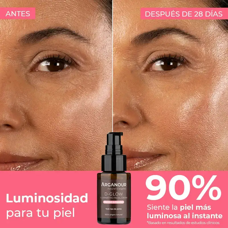 Arganour D-Glow - Crème illuminatrice pour le visage, 30 Ml