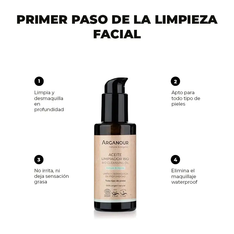 Arganour Huile faciale démaquillante, 100 Ml