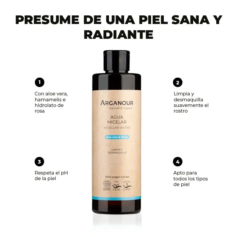 Arganour Eau Micellaire Visage, 250 Ml