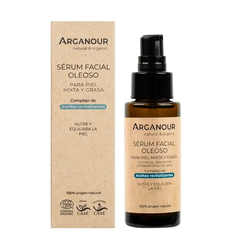 Arganour Facial Sérum Nourrissant Peau Grasse/Mixte, 50 Ml