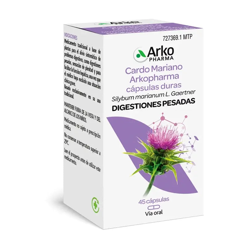 Arkocápsulas Milk Thistle 45 Capsules Arkopharma