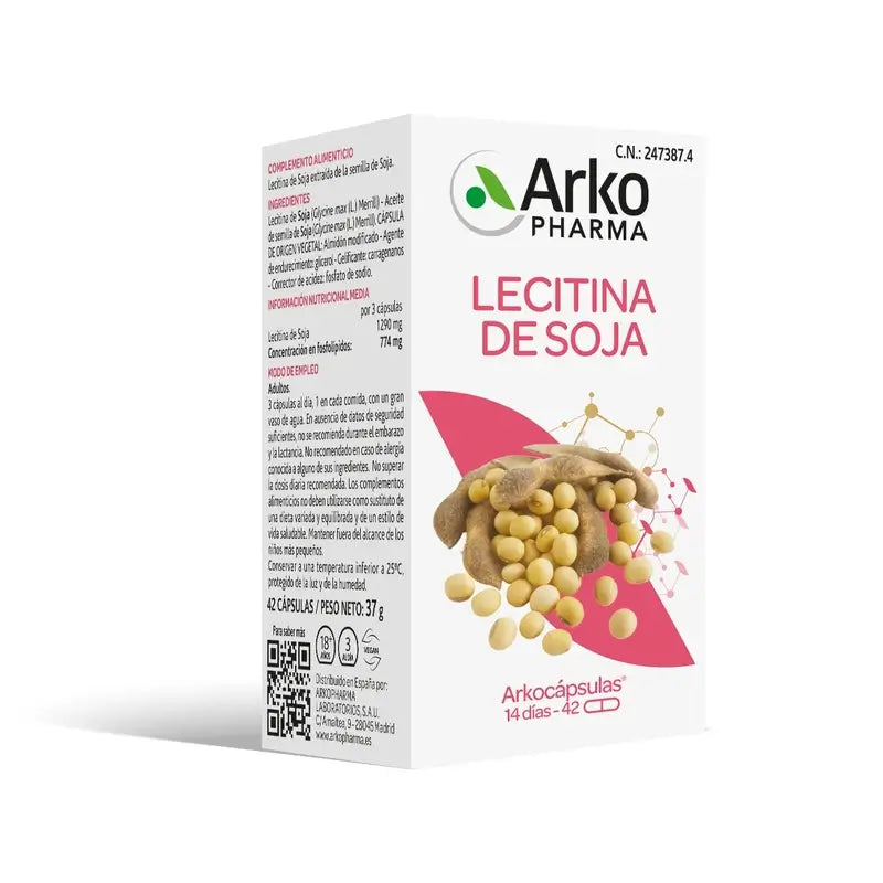 Arkocapsules de lécithine de soja, 42 unités