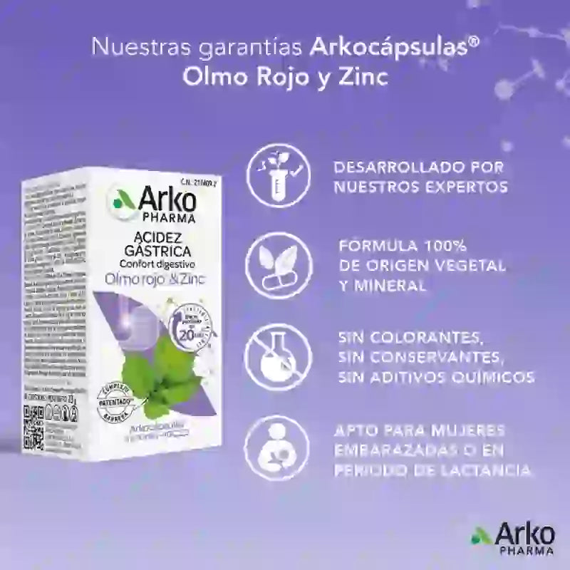 Arkopharma Arkocápsulas Brûlures d'estomac, 40 gélules