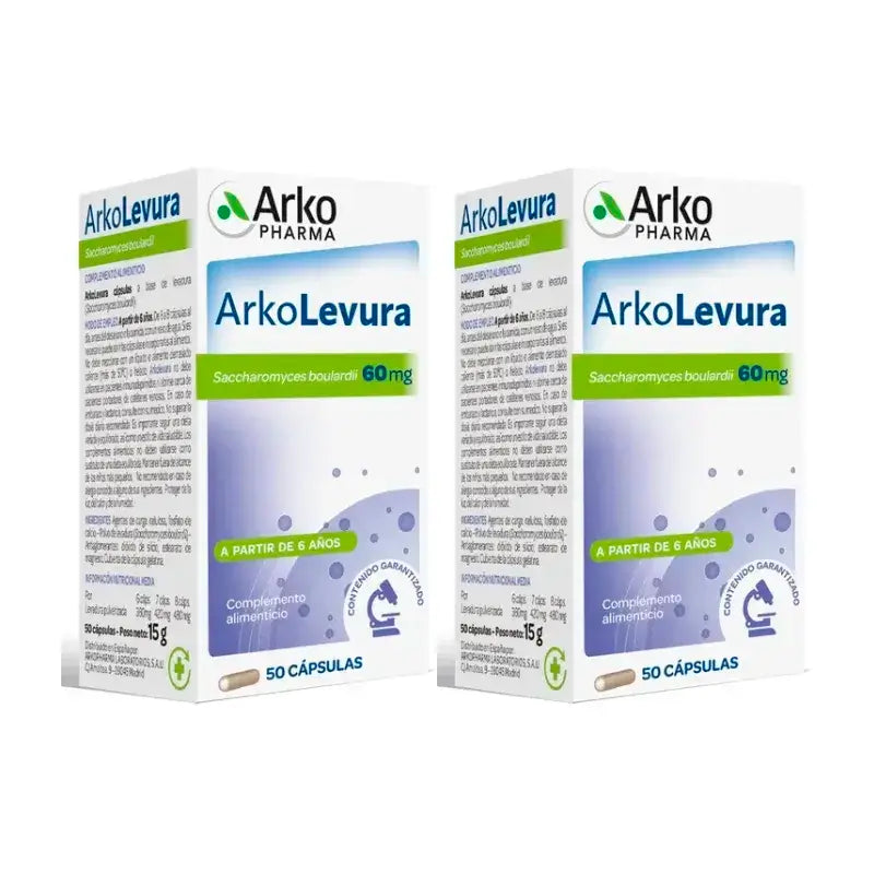 Arkopharma Arkolevura Saccharomyces Boulardii, 2X50 Capsules