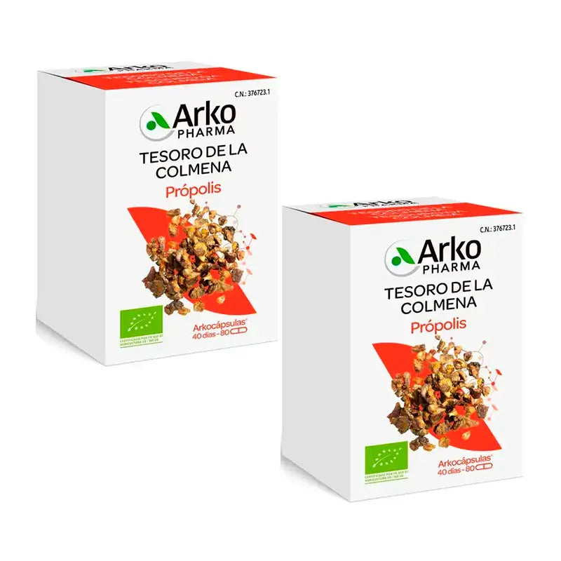 Arkopharma Propolis Bio, 2X80 capsules