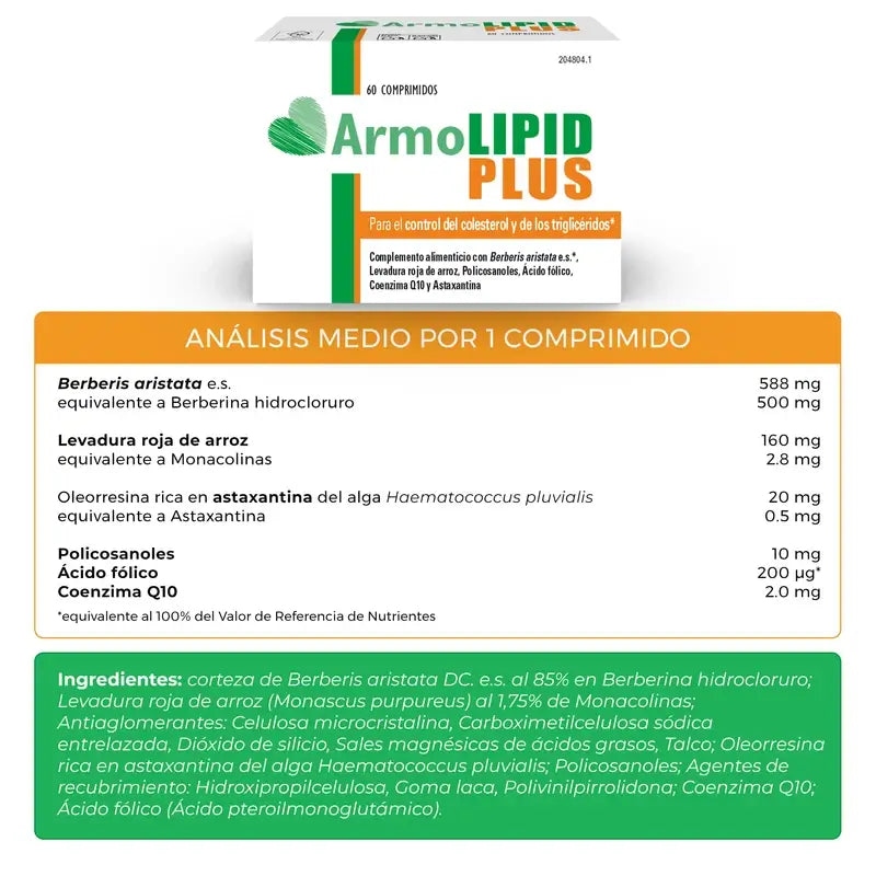 Armolipid Plus Cholestérol, 3 x 60 comprimés