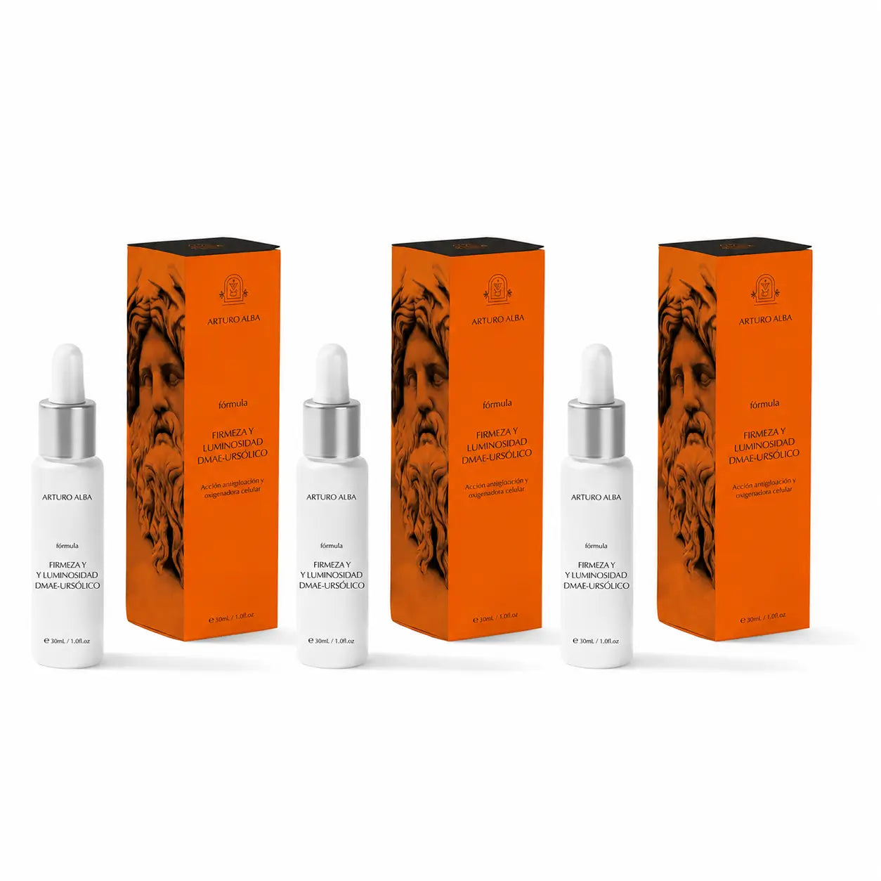 Arturo Alba Formule Fermeté et Éclat DMAE-Ursolique 30 ml, lot de 3