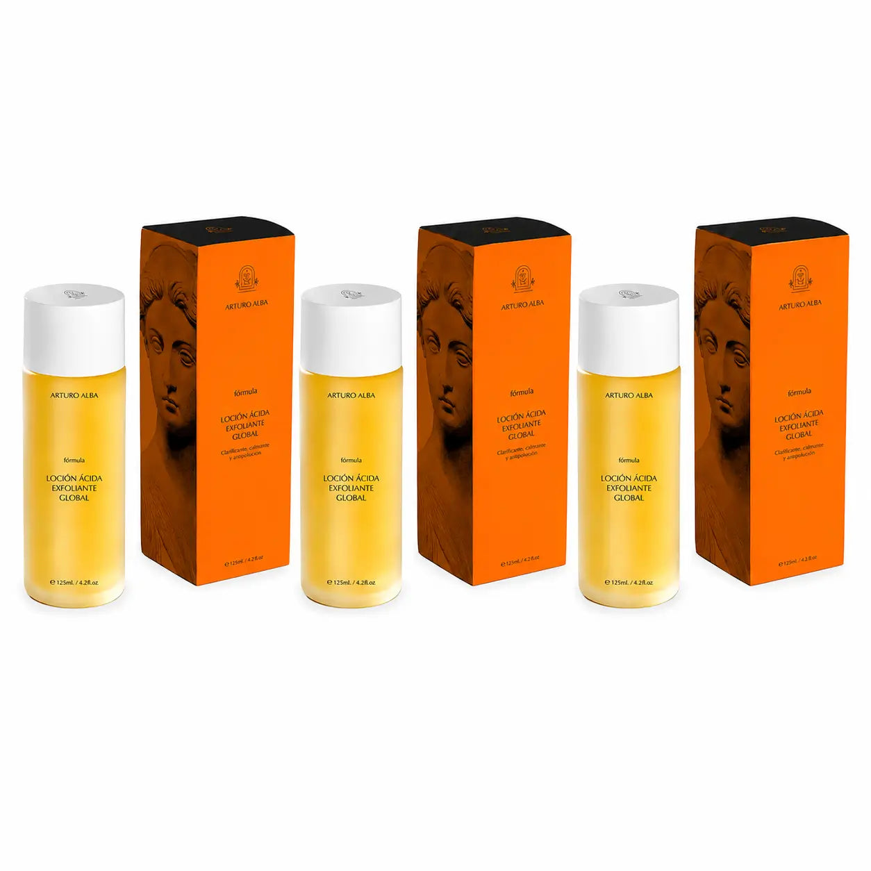 Arturo Alba Formula Lotion exfoliante acide globale 125 ml, lot de 3