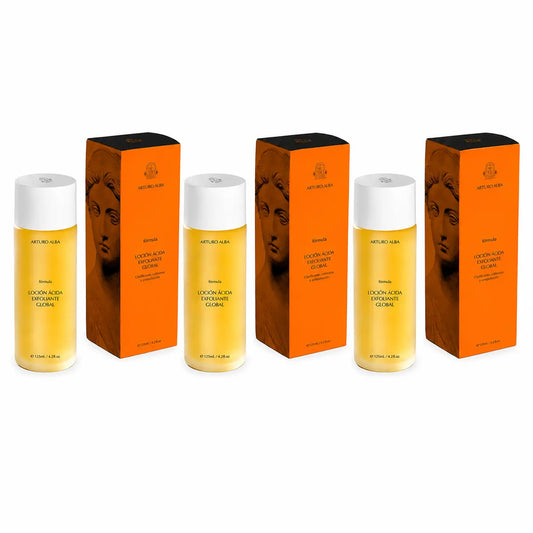 Arturo Alba Formula Lotion exfoliante acide globale 125 ml, lot de 3