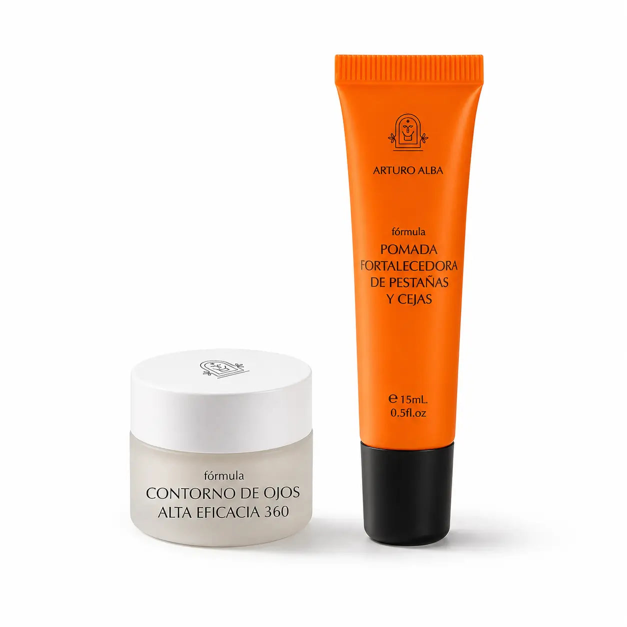 Arturo Alba Pommade fortifiante pour cils et sourcils, 15 ml + High Efficiency Eye Contour 360, 15 ml pack 2
