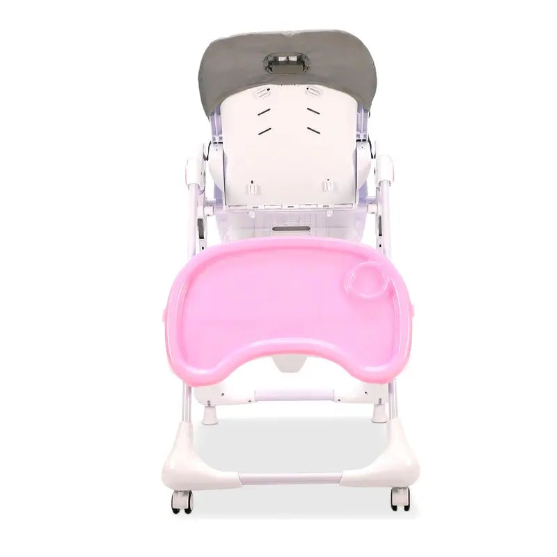 Chaise haute à roulettes Asalvo Pink Bunny