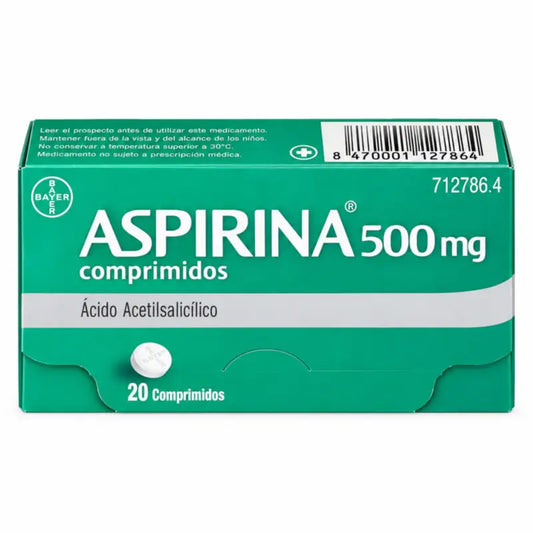 Aspirine 500 mg 20 Comprimés