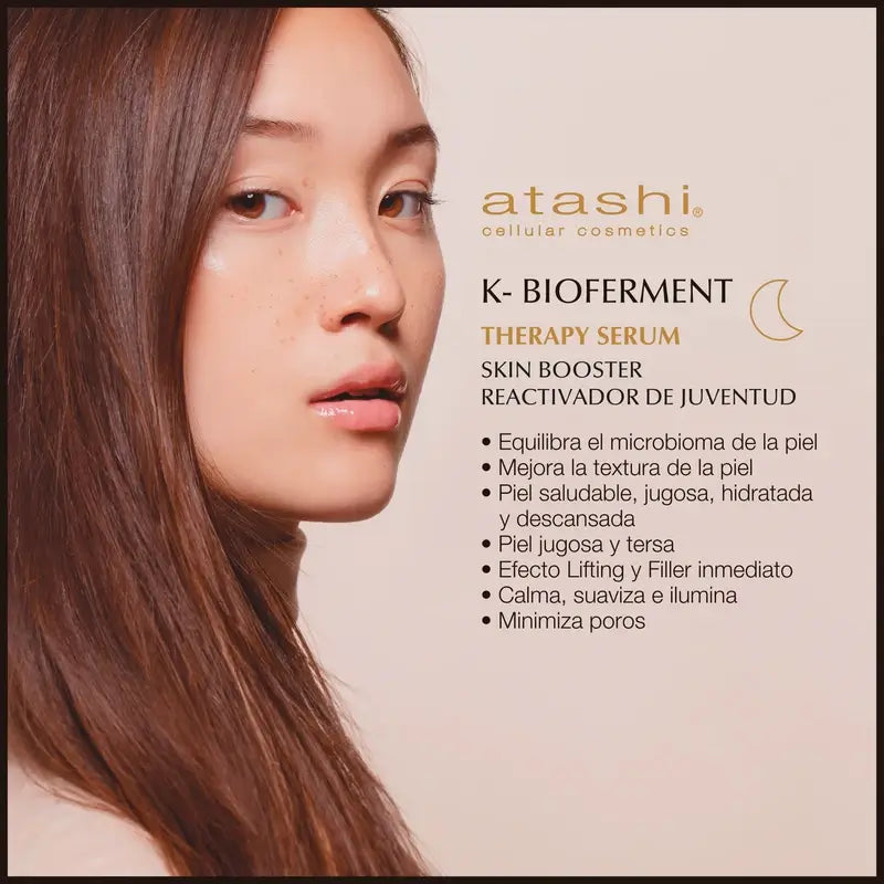 Coffret cadeau Atashi Ritual K-Bioferment Serum + Revitalising Anti-Ageing Cream + Jade Roller