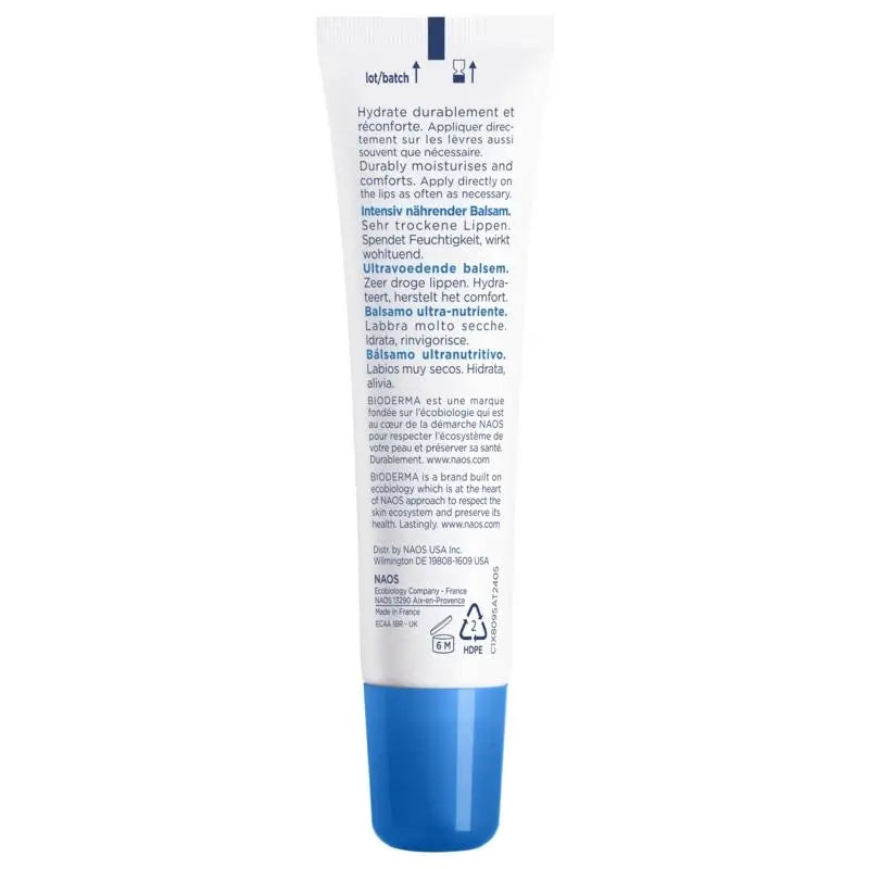 BIODERMA Atoderm Baume à lèvres 15 ml