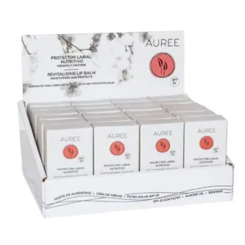 Auree Lip Protector Stick Spf20 Expo.24Uds Pack 2Uds.