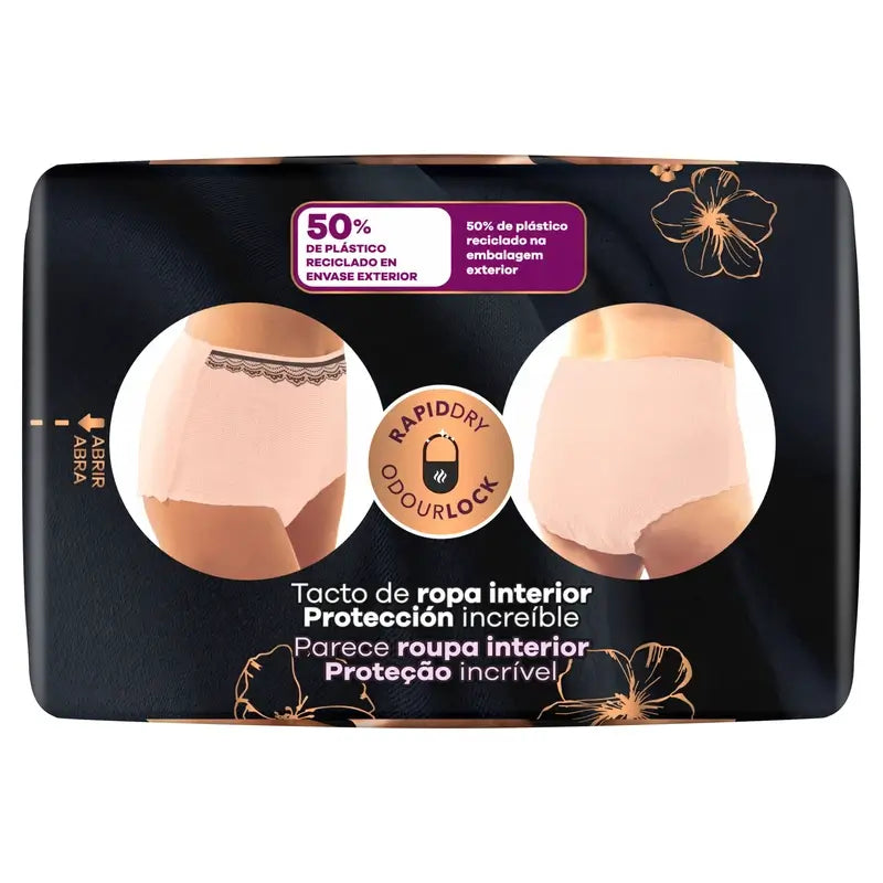 Ausonia Discreet Boutique Culotte d'Incontinence Beige Taille Plus G, 8 Culotte