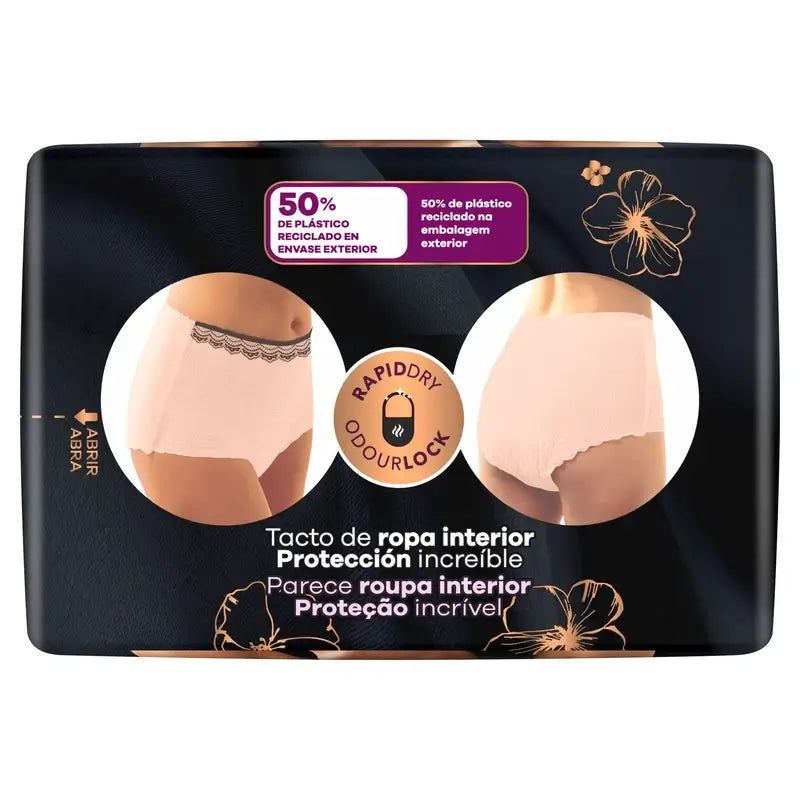 Ausonia Discreet Boutique Culotte d'Incontinence Beige Taille Plus M, 9 Culottes