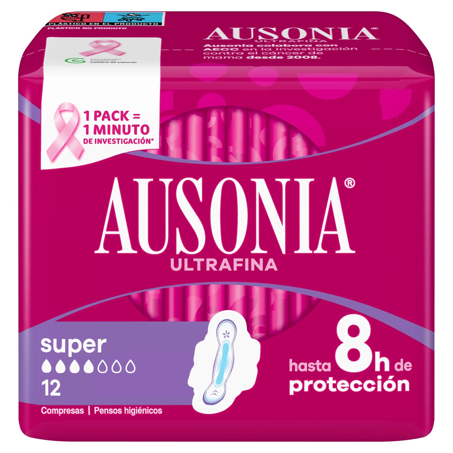 Ausonia Ultrafine Super Compresses With Wings , 12 units