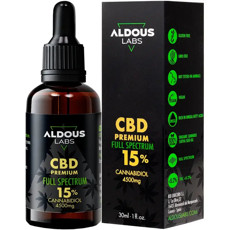Aldous Labs Authentic CBD Oil 15% 30 ml Full Spectrum