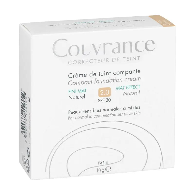 Avène Couvrance Crème Compacte Matte Finish Natural