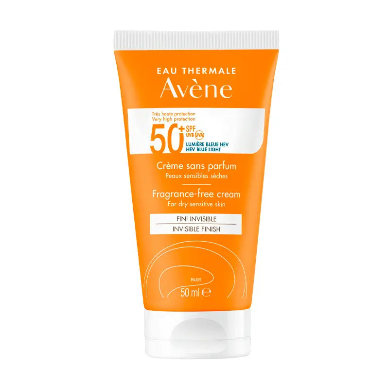 Avene Sunscreen SPF 50+ Unscented 50 ml