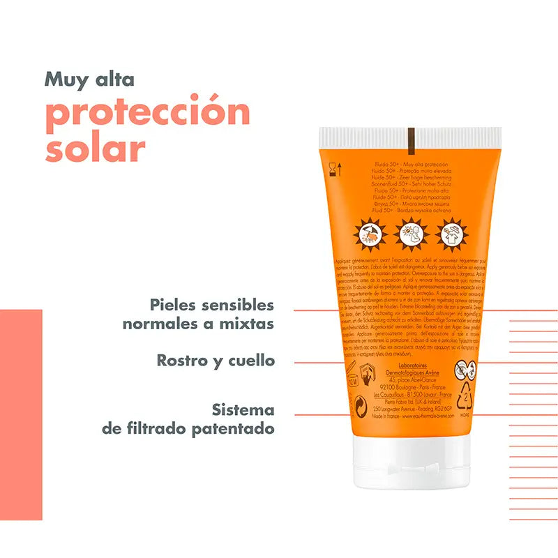 Avène Fluide Solaire SPF50+ 50 ml