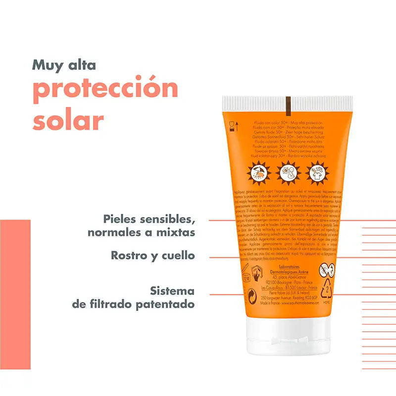 Avène Sun Fluid SPF50+ Colour 50 ml
