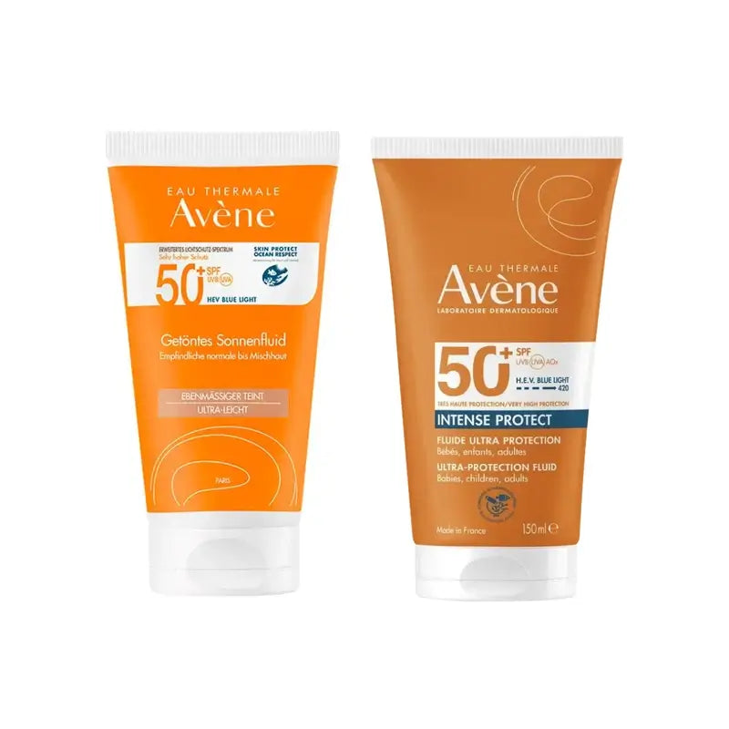Avène Fluid Spf 50+ Colour 50 Ml + Intense Protect Spf50+ 150 Ml