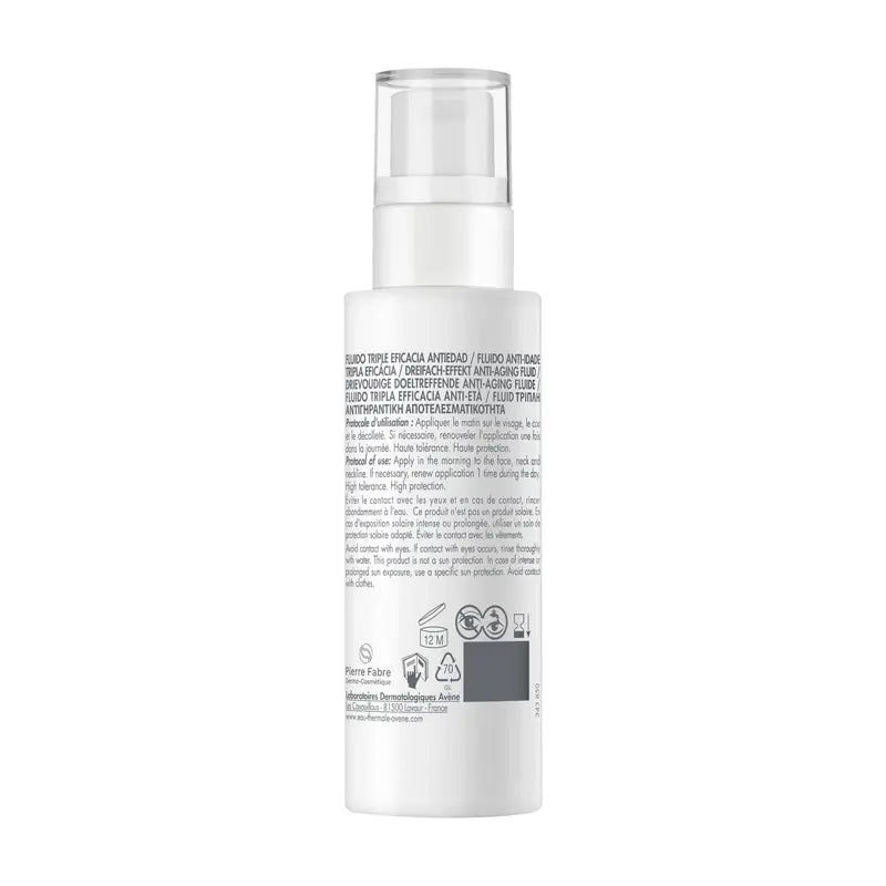 Avène Hyaluron Uv Fluide Anti-Age Triple Efficacité Spf50, 40 ml