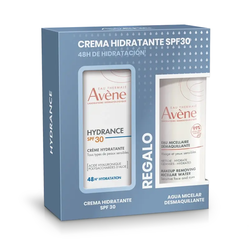 Avene Hydrance Pack Moisturising Cream Spf30 40 Ml+ Micellar Water 100Ml Free Gift