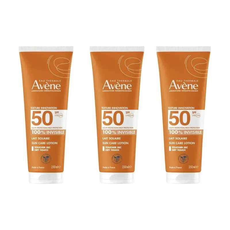 Avène Sunscreen Milk Spf50+, 3 x 250 ml