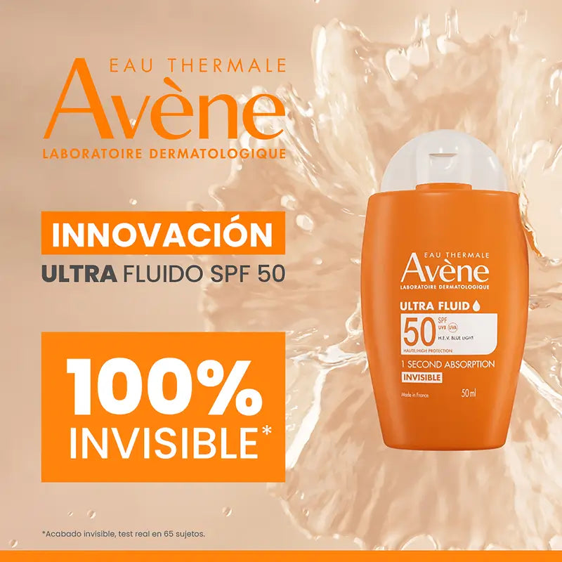 Avène Fluide Ultra Invisible Spf50, 2X50 Ml
