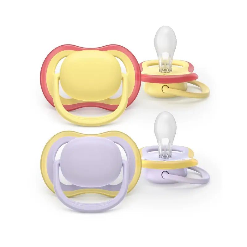 Avent 2 Sucettes Ultra Air 0-6M Bébé Fille
